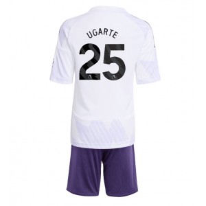 Fotbalové Dres Manchester United Manuel Ugarte #25 Dětské Venkovní Oblečení 2025-26 Krátký Rukáv (+ trenýrky)
